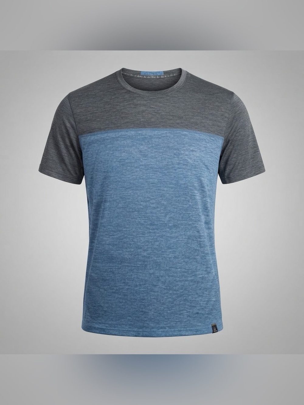 prAna Performance Shirt Mens XL Blue Gray Heathered Activewear Tee